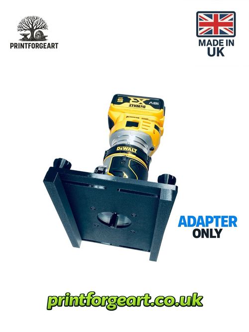 DeWalt DCW600 Router Edge Guide Adjustable Parallel Adapter Jig for Trim Routing — image 1