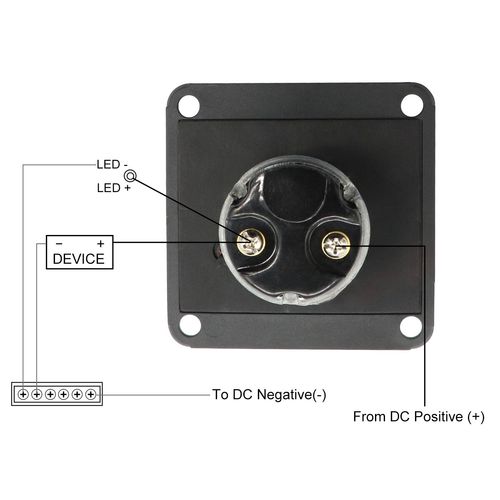 Car Auto Boat Ignition Switch Panel With Keys Engine Start 2-Position ON-OFF 12V — image 8