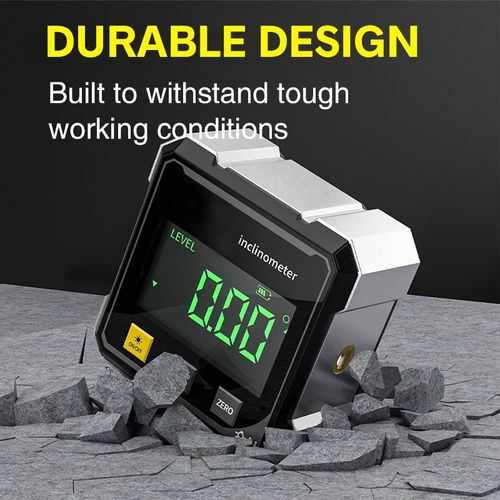 360° Magnetic Digital Angle Gauge Finder With Laser Inclinometer Level Meter UK — image 12