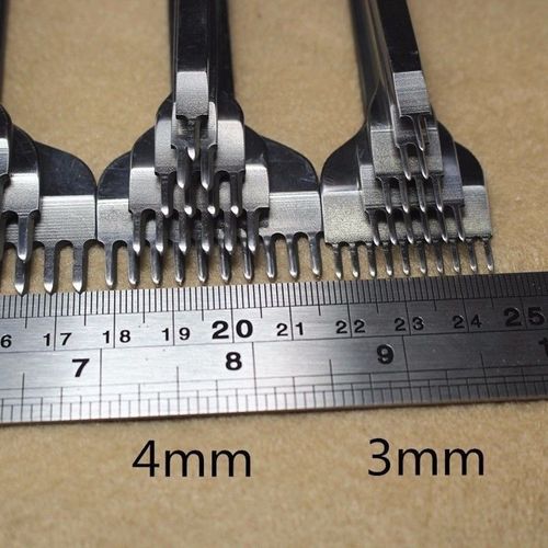 Leather Craft Tools Hole Chisel Graving Stitching Punch Tool Set 3,4,5,6MM — image 3
