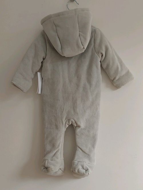 Baby Unisex Grey Disney Dumbo Padded Hooded Pramsuit 6-9 Months — image 2