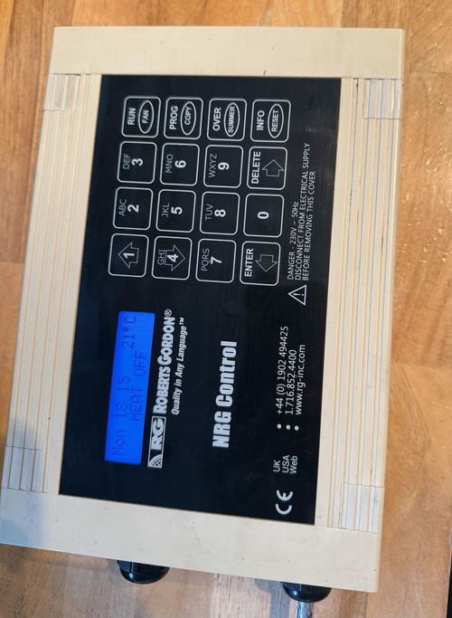 Heatmiser/Roberts Gordon NRG Control 230V Push Button Heater Controller Keypad — image 2
