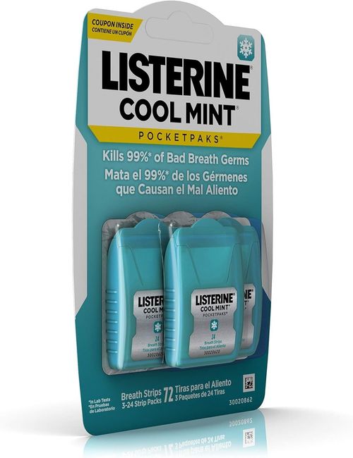 Listerine Pocket Paks Cool Mint 72 Strips — image 6