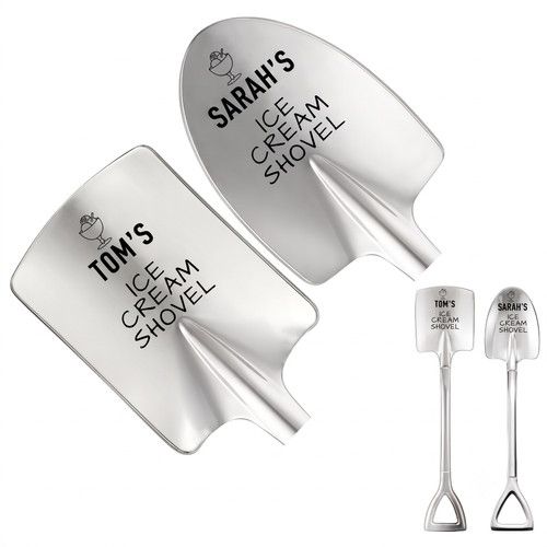 Personalised Stainless Steel Shovel Spoon Tea Coffee Dessert Ice Cream Scoop Set