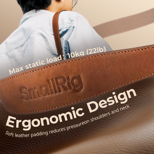 SmallRig Universal Leather Camera Shoulder Strap (Brown) for DSLR 5209 — image 5
