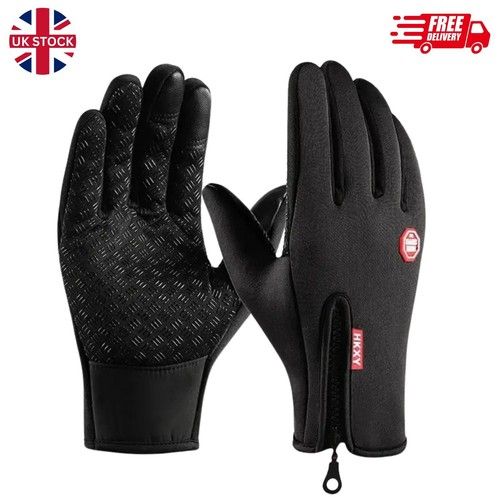 Winter Warm Windproof Waterproof Fleece Lined Thermal Touch Screen Gloves