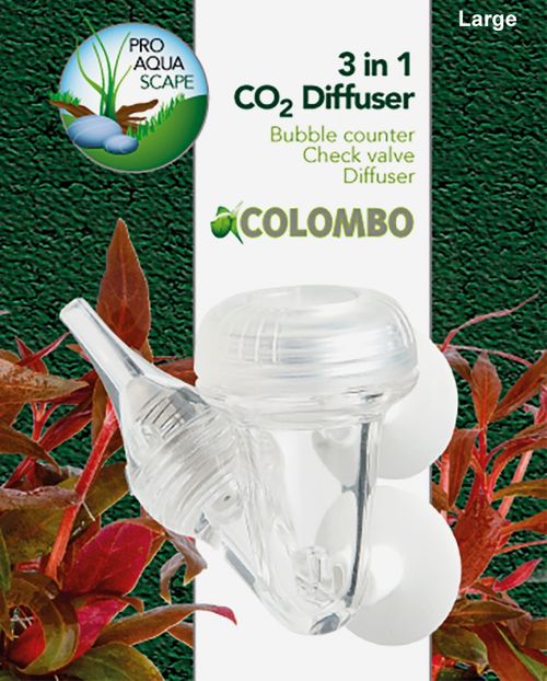 Colombo CO2 3 in 1 Bubble Counter Diffuser with Check Valve and Suckers — image 1