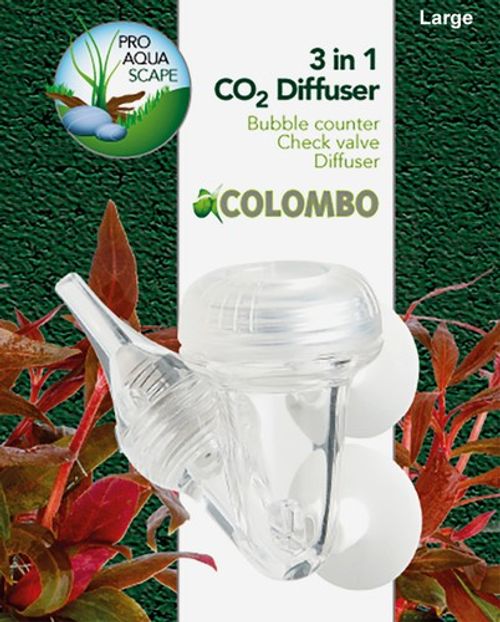 Colombo CO2 3 in 1 Bubble Counter Diffuser with Check Valve and Suckers