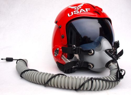 USAF Thunderbirds beautiful full size replica flight helmet and oxygen mask — image 2