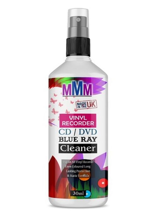 PROFESSIONAL VINYL RECORD CLEANER CD DVD CLEANING FLUID SPRAY Fast Delivery