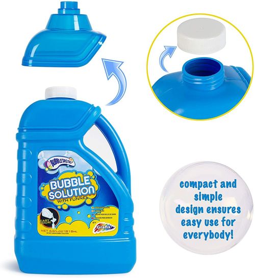 1.8L Giant Bubble Solution Ready Mixed Liquid Fluid Funnel Wand Machine Refill — image 4