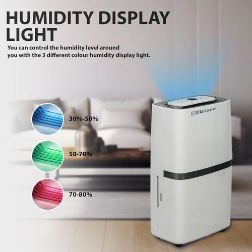 Belaco Dehumidifier, 20L/Day Portable Dehumidifier with Digital Humidity Display — image 12