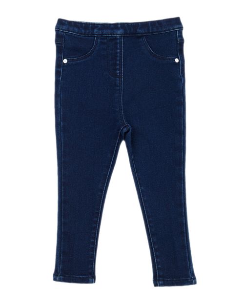 Girls Jeggings Baby Denim Toddler Dark Blue Jeans Stretch Leggings 6 Months - 4Y — image 1