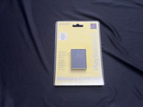 Genuine Sony PS2 PlayStation 2 8MB Memory Card Black - Sealed - Read Description