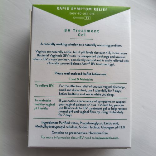 4x Boxes Balance x7 Activ BV Treatment Gel- 5ml Tubes  — image 4