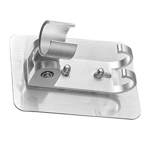 Adhesive Shower Head Holder Bracket Wall Mounted Adjustable No Drilling