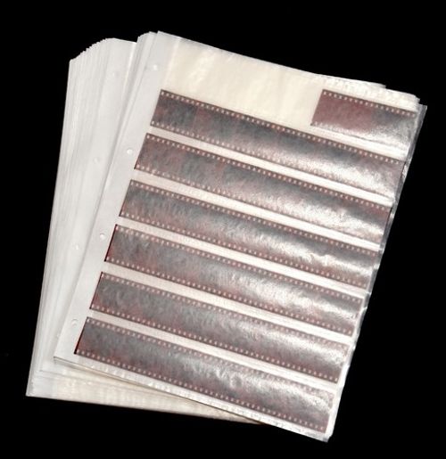 100 glassine negative sleeves for 7x6 strips KB / negative sleeves for 35mm
