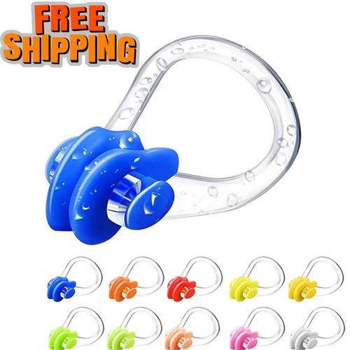 Soft Silicone Swimming Nose Clips Diving Surfing Nose Plugs for Adults Kids — image 1