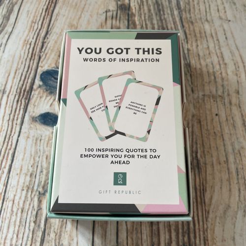 Gift Republic’You Got This’ card deck of 100 inspiring quotes to empower you — image 5