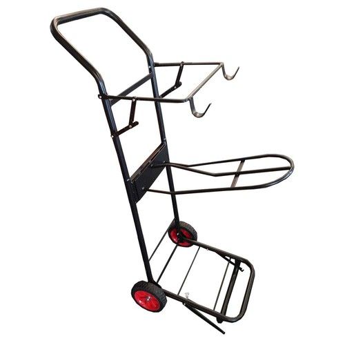 Saddle Rack Tack Trolley Cart Folding - Horse Equestrian Bridle Hook Stable Room