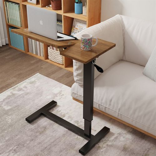 Overbed Table with Wheel Adjustable Height and Angle Home Desk Mobility Table UK — image 7