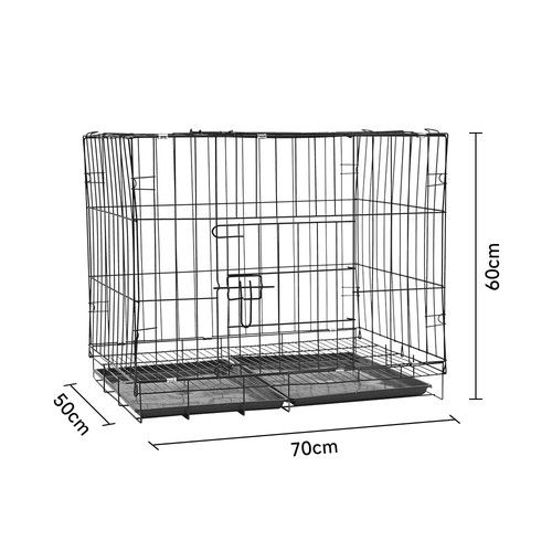 Dog / Cat Cage Puppy Training Crate Pet Carrier Small Medium Raised Metal Cages