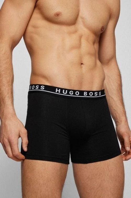 Men's Hugo Boss 3 Pack Boxers Soft Cotton Classic Fit Underwear Multi & Black — image 2