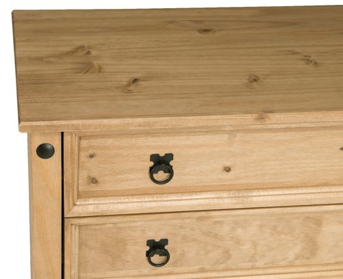 Corona Chest of Drawers Pine 5 Drawer Solid Pine Mexican Wax — image 7
