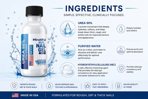 Urea 50% Nail Gel for Thick Toenails & Calluses, Softens & Exfoliates, Quick-Dry — image 5