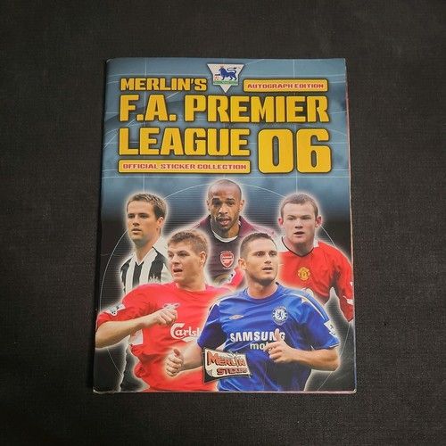 100% Complete Merlin Premier League Football 2006 06 Sticker Album Book Full