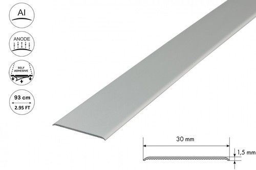 DOOR FLOOR THRESHOLD SELF-ADHESIVE ANODISED ALUMINIUM BAR EDGE TRIM 30mmx930mm