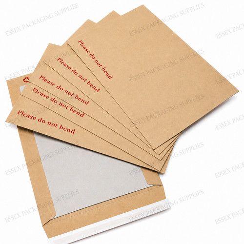 PLEASE DO NOT BEND HARD CARD BOARD BACKED MANILLA ENVELOPES BROWN A3 /A4 /A5 /A6