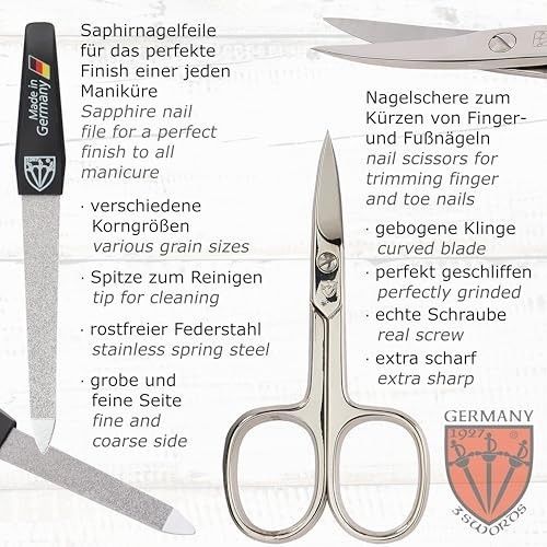 10-Piece Manicure Pedicure Grooming Kit - Nail Care Set with Tweezers, Clipper & — image 4