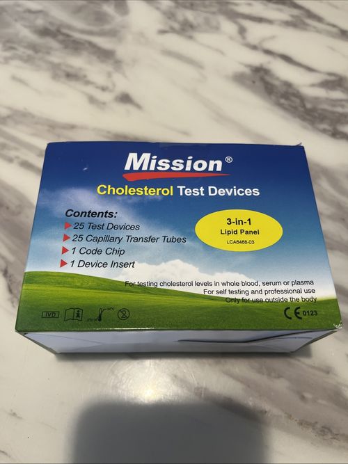 Mission 3 in 1 Cholesterol Test devices(Lipid Panel) Strips F.S.S — image 4