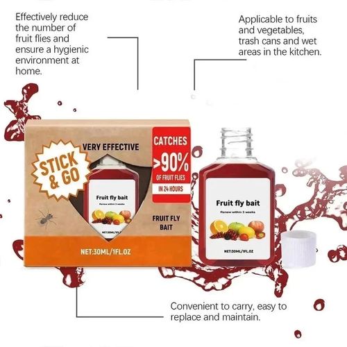 Super Ninja Fruit Fly Trap - 1 pack Highly Effective Fruit Fly Killer for Home — image 4
