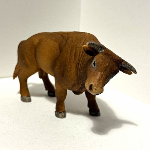 Schleich Bull Cattle Plastic Figurine Ornament Farm Animal Model Unmounted