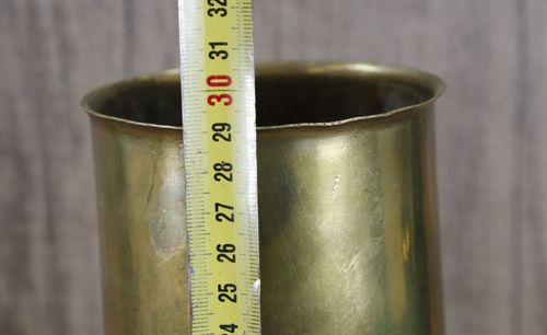 WW2 1941 British 25 Pounder Brass Shell Case - Height 29cm — image 5