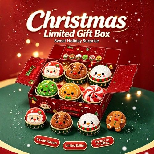 Christmas Dumpling Squishy Santa Elk Squeeze Toy Stress Relief Xmas Party Gift