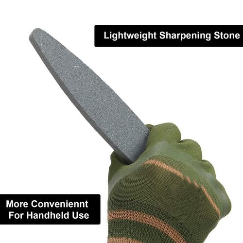 1 x OVAL BOAT SHAPED 9" Sharpening Stone Scythe Scissor Blade Axe Sharpener Tool — image 3