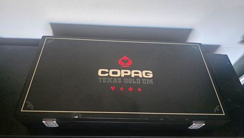 COPAG Texas Hold’em 300 Poker Chip Set with Playing Cards in Case
