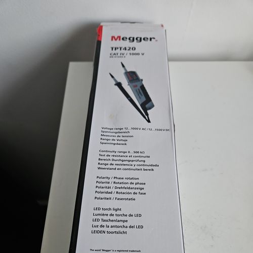 Megger TPT420 Two-Pole AC/DC Voltage and Continuity Meter New In Box — image 4