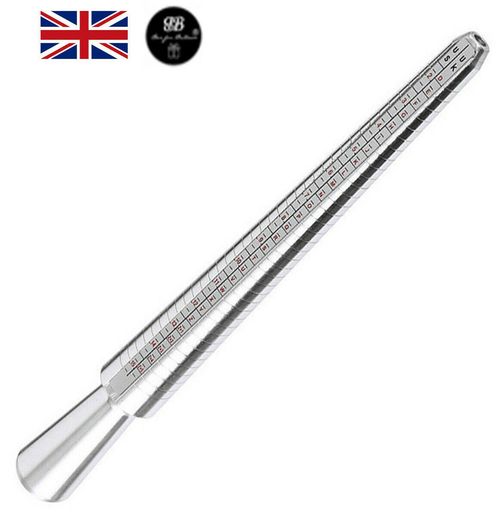 RING SIZER RING STICK MANDREL,UK RING SIZE MEASURING TOOL UK,US  — image 1