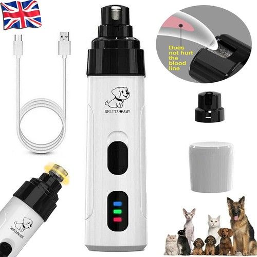 Pet Dog Cat Nail Claw Grooming Grinder Trimmer Electric Nail File Tool Cutter UK