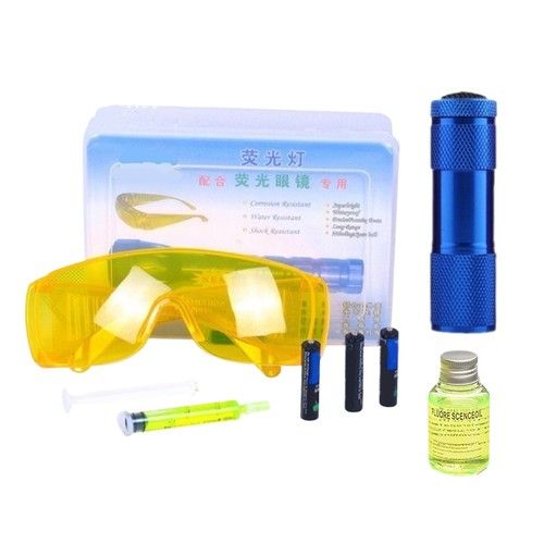 AC Leak Detector Kit With UV Light & Dye – Air Conditioner Leak Detection Tool
