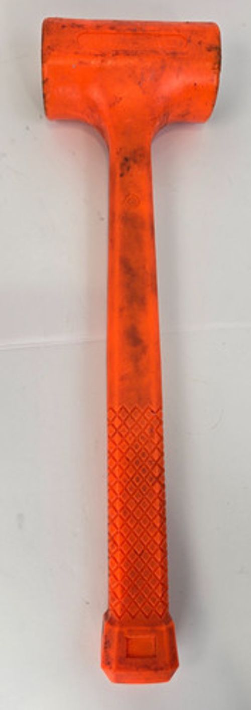 Dead Blow Hammer Orange Polyurethane Soft Face Mallet Heavy Duty Non Sparking