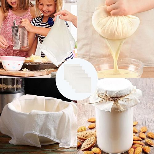 12PCS Cotton Cheese Cloth for Straining, Fine Reusable Muslin Cloths for Cooking — image 13