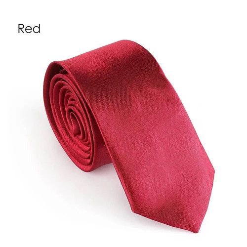 Mens Tie Plain Solid Colour Classic Slim Skinny Smart Party Wedding Thin Neck