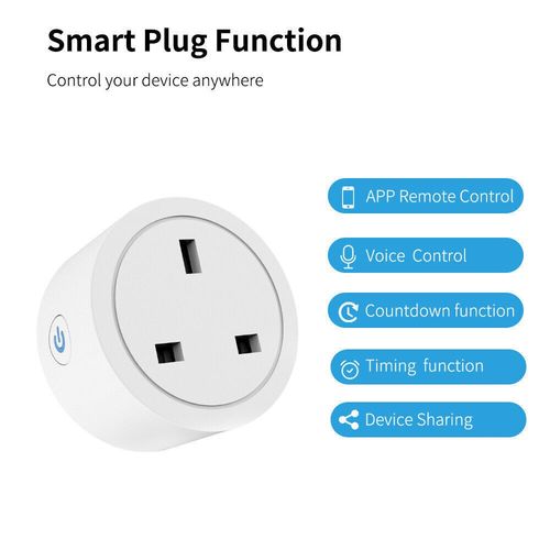 1/2/4 Pack Wifi Smart Plug 2.4Ghz 13A WiFi Socket Plug Timer for Amazon Alexa UK — image 7