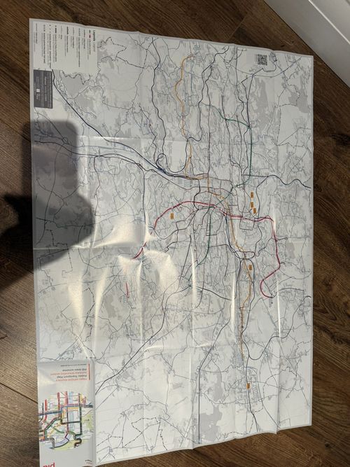 NEW Excellent Condition PRAGUE pid Public Transport Map Metro Bus Tram Feb 2025 — image 4