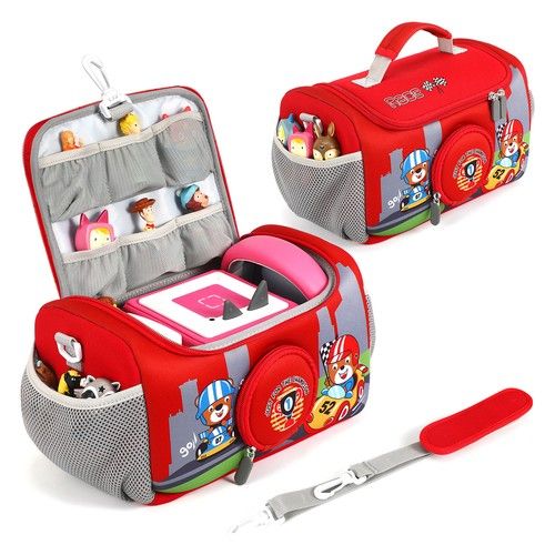 For Toniebox Player Audio Storage Bag Zipper Organizer Carrying Case with Strap
